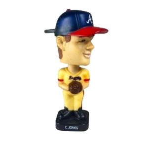 2002 MLB #10 Chipper Jones Atlanta Braves Mini Bobble Head